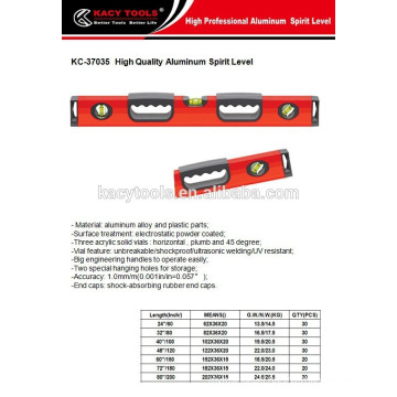 aluminum construction measuring levelling instrument /Acrylic level